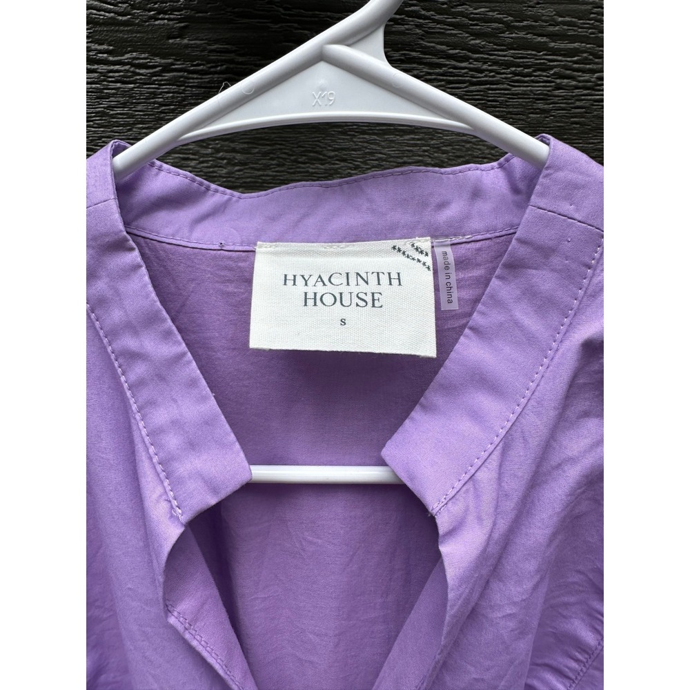 Tuckernuck x Hyacinth House Dowling Lavender Embroidered Puff Sleeve Dress NWT - Picture 4 of 7